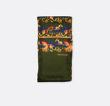 Olive Green Paisley and Floral - Silk Men Scarves