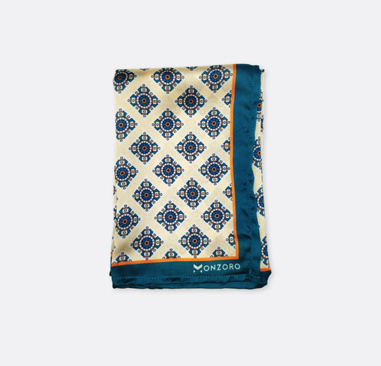 Traditions in Thread – Silk Pocket Square by Monzoro – view 2