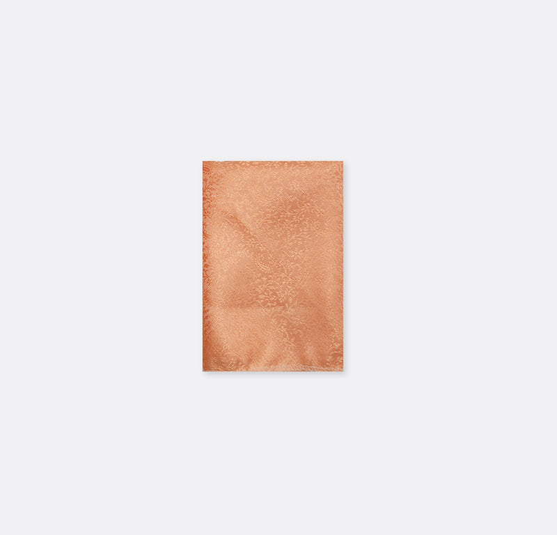 Peach Self Tie & Pocket Square Set