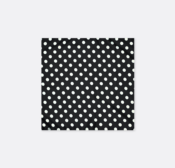 Black Base Polka - Silk Pocket Squares