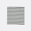 Black & White Stripes Silk Pocket Square by Monzoro