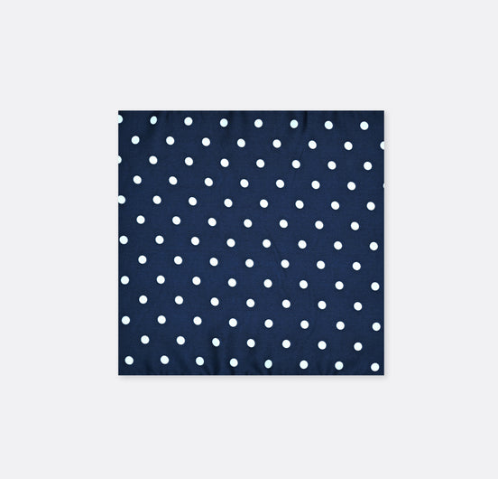 Blue Polka Drops - Silk Pocket Square by Monzoro