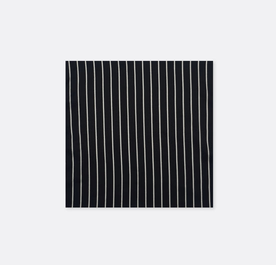 White Cane Crow Silk Pocket Square by Monzoro