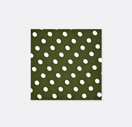 Forest Polka Silk Pocket Square by Monzoro