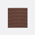 Coffee Base Polka Silk Pocket Square by Monzoro