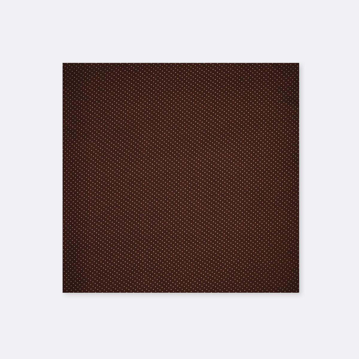 Brown Dot Polka - Silk Pocket Square