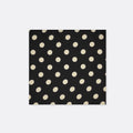Black Midi Polka - Silk Pocket Square by Monzoro
