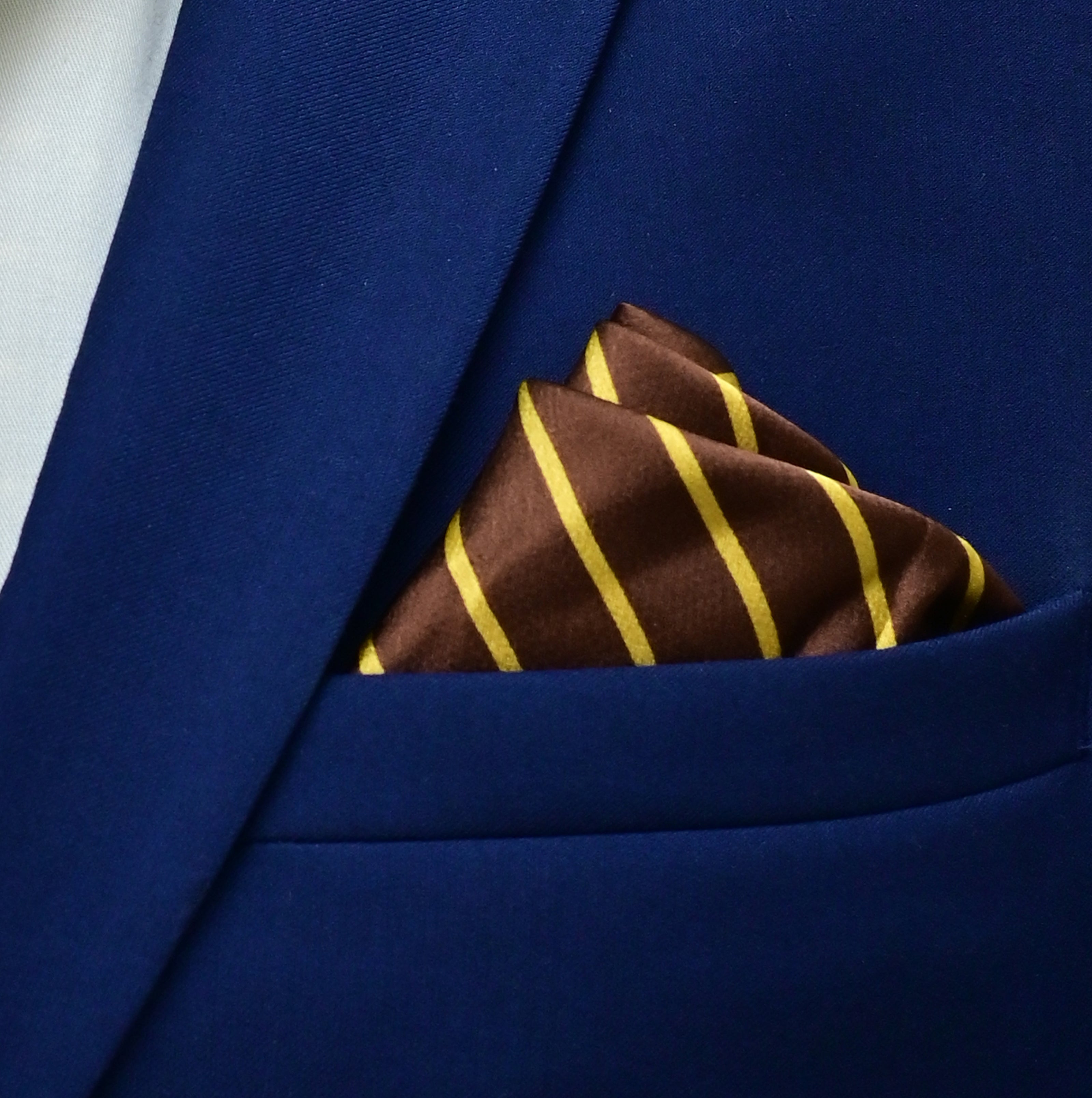 Yellow Cane Hazel - Silk Pocket Square by Monzoro – view 3