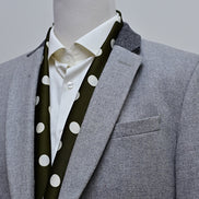 Forest Polka - Silk Men Scarf by Monzoro – view 7