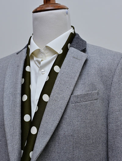 Forest Polka - Silk Men Scarf by Monzoro – view 7