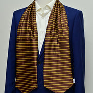 Yellow Cane Hazel Silk Ascot by Monzoro – view 6