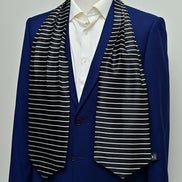White Cane Crow Silk Ascot by Monzoro – view 2
