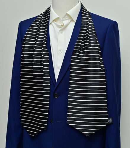 White Cane Crow Silk Ascot by Monzoro – view 2