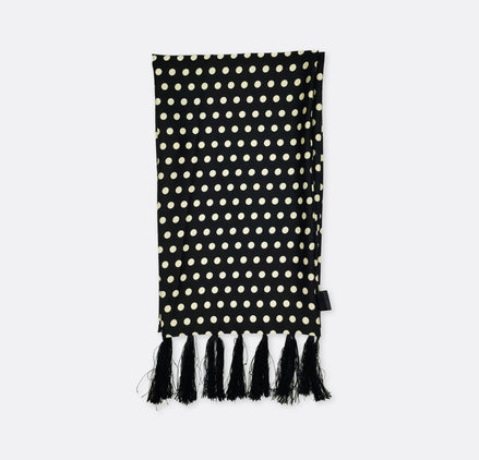 Black Base Polka - Silk Men Scarf by Monzoro – view 2