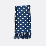 Navy Polka - Silk Men Scarf by Monzoro – view 2