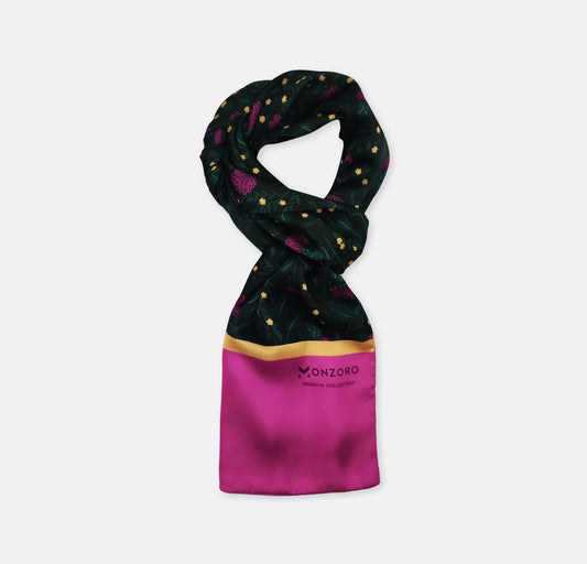 Scottish Thistle Vector Art - Silk Men Scarf