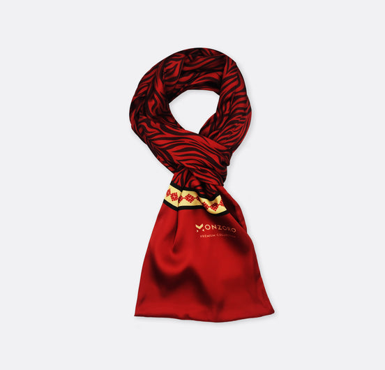Red Velvet - Silk Scarf by Monzoro