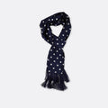 Blue Polka Drops Silk Men Scarf by Monzoro