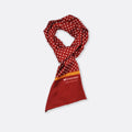 Maroon Mini Dot Polka - Silk Men Scarf by Monzoro