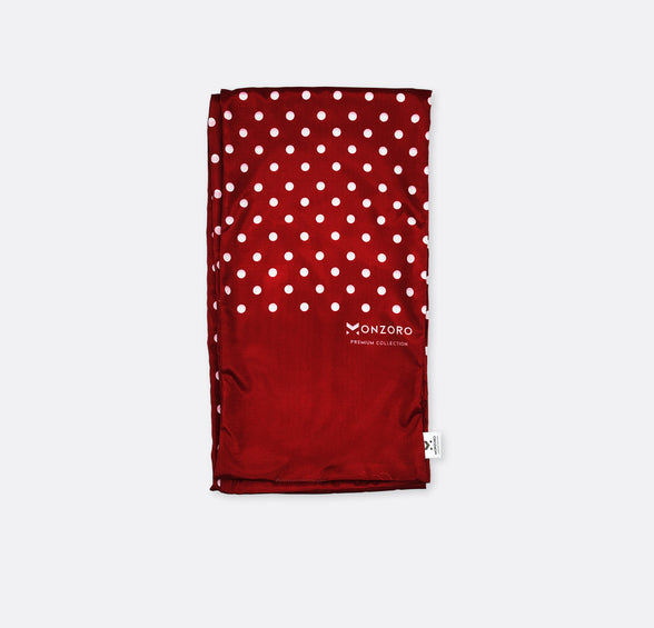 Maroon Dot Polka - Silk Men Scarf by Monzoro – view 2
