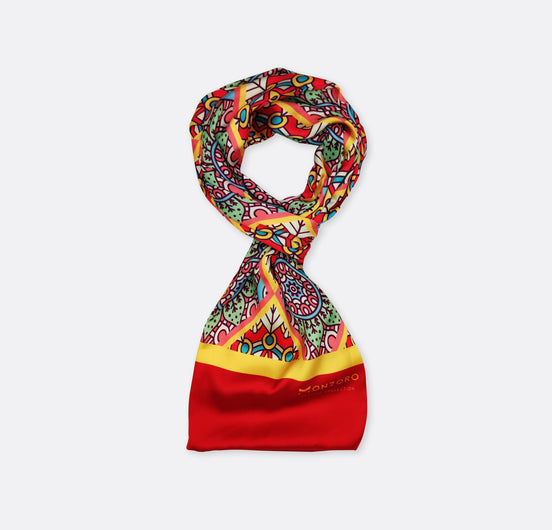 Italian Ethnic - Silk Men Scarf by Monzoro