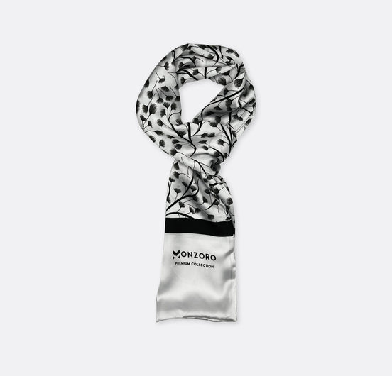 Modern Floral - Silk Scarf by Monzoro