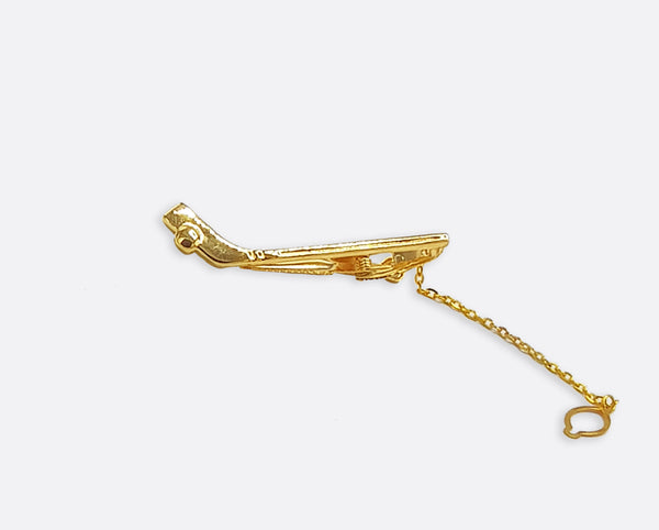 Ice Hockey Stick – Golden Tie Clip