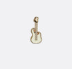 White Guitar Lapel Pin