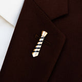 NECKTIE GOLDEN LAPEL PINS