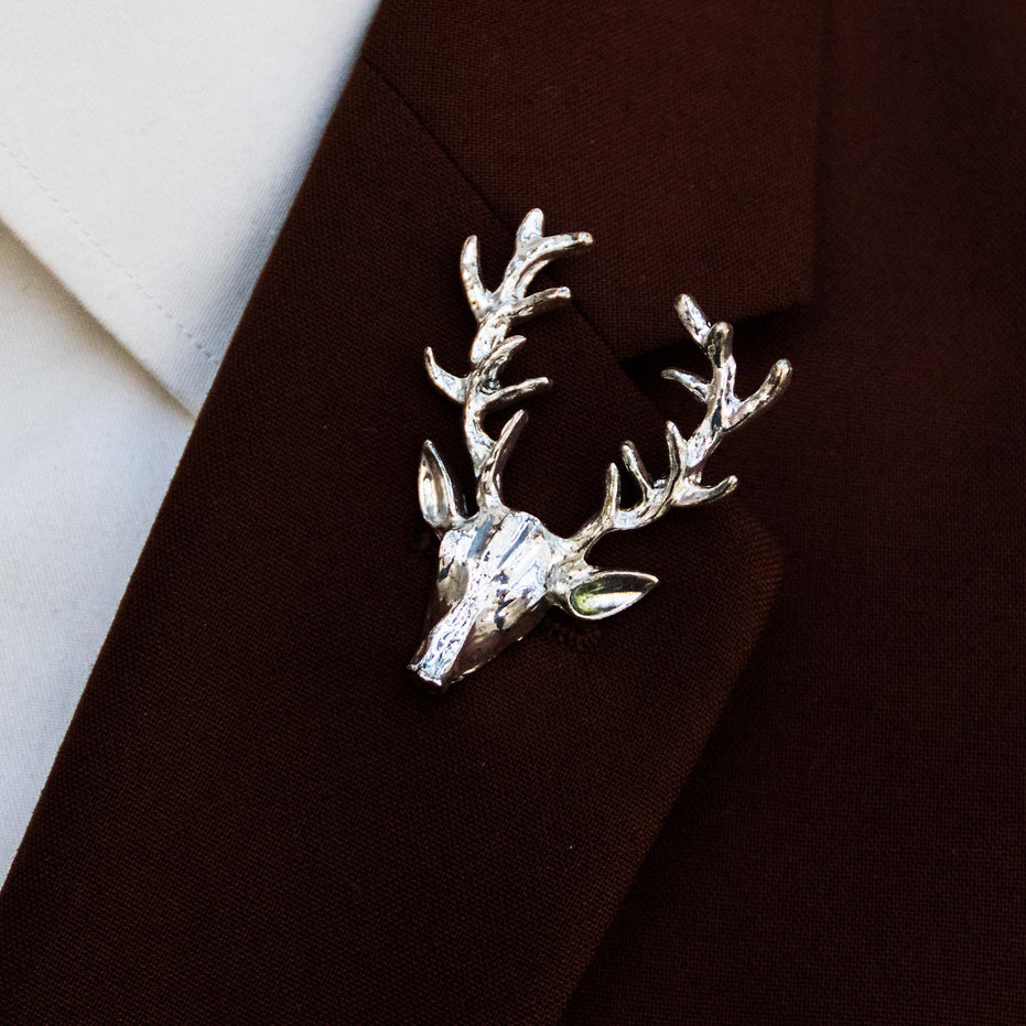 Alpha Antler - Silver Lapel Pin