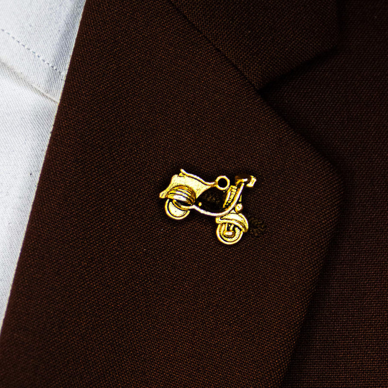 Mini Scooter - Golden Lapel Pins