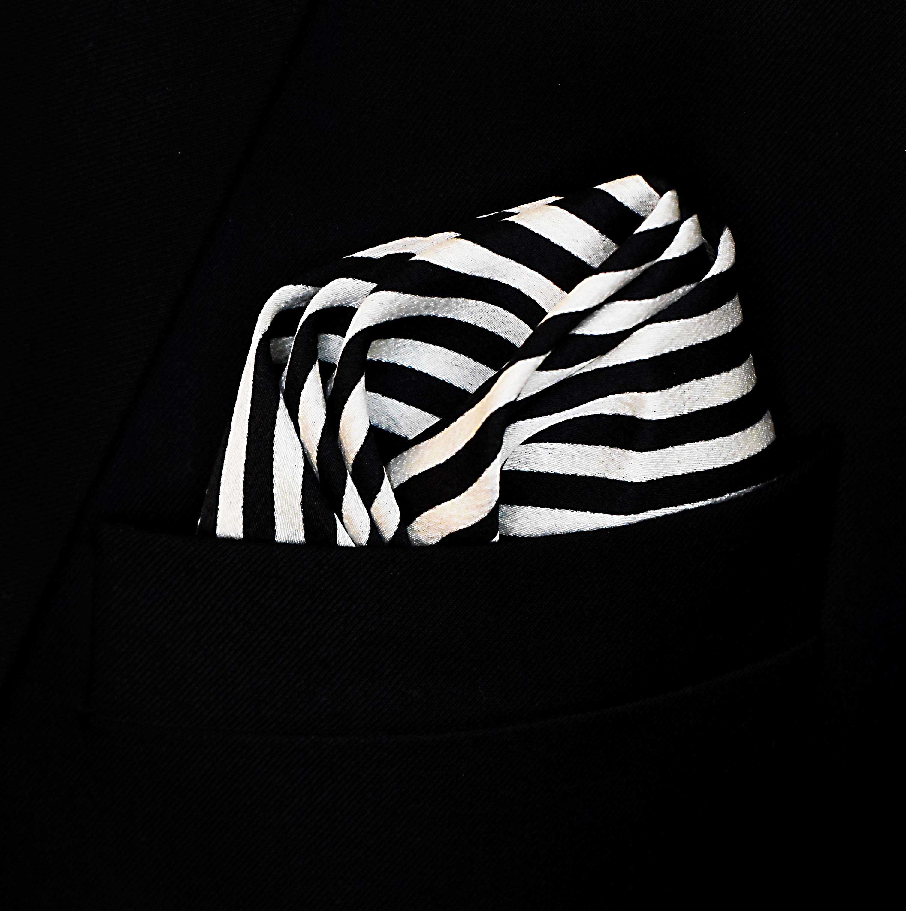 Retro Run Silk Pocket Square by Monzoro – view 5