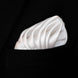 Pearl White Paradigm Silk Pocket Square by Monzoro – view 3
