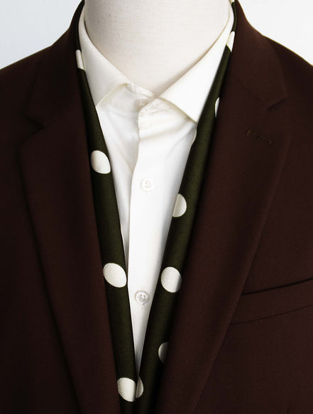 Forest Polka - Silk Men Scarf by Monzoro – view 4