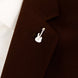 White Guitar Lapel Pin