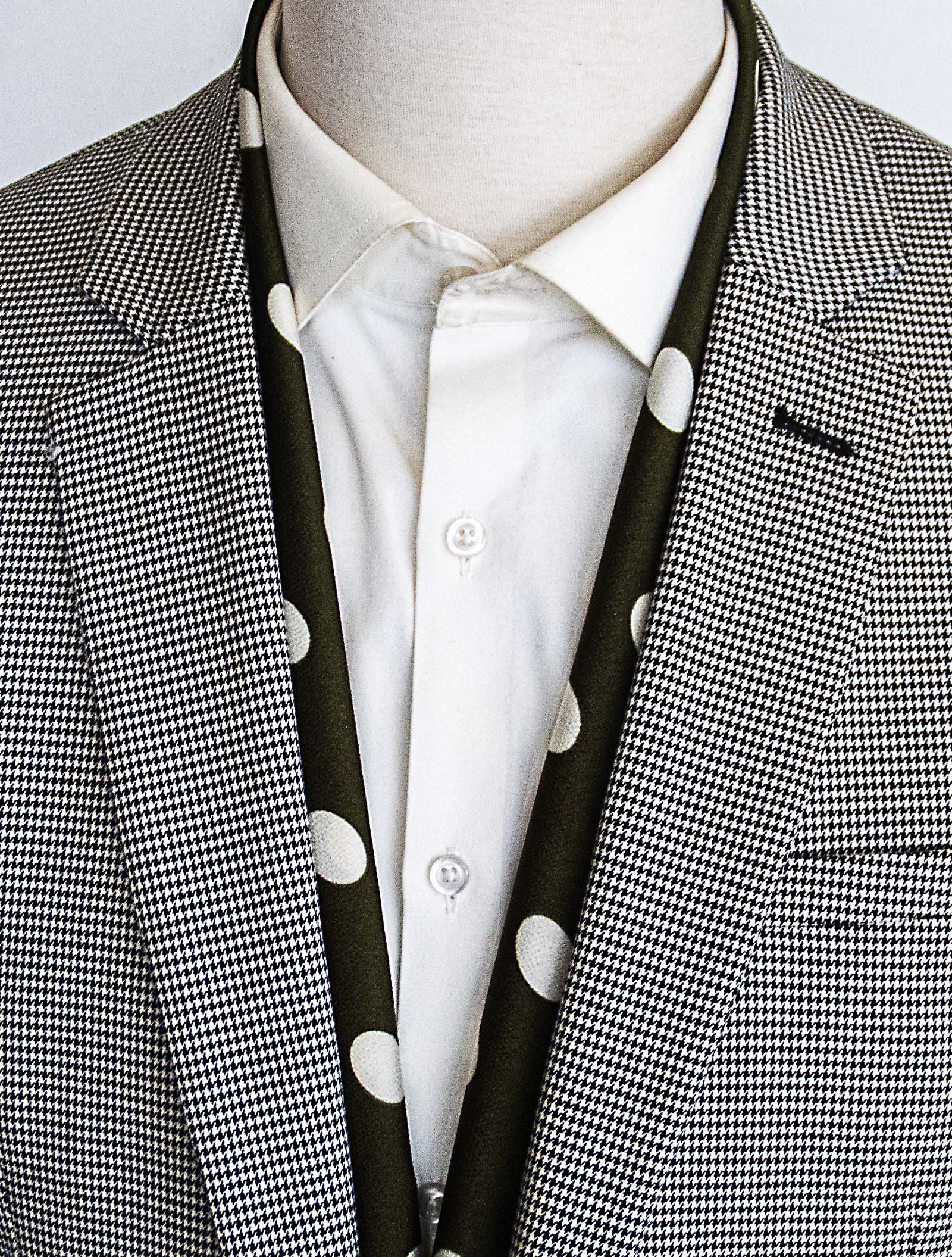 Forest Polka - Silk Men Scarf by Monzoro – view 5