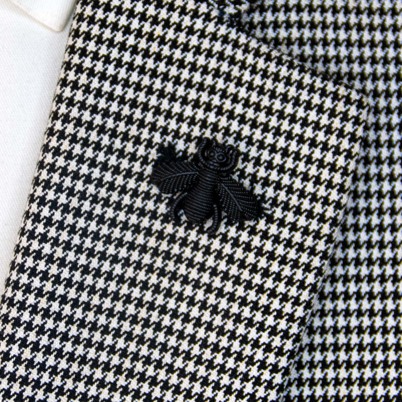 Woodland Bee – Black Metal Lapel Pins