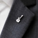 White Guitar Lapel Pin