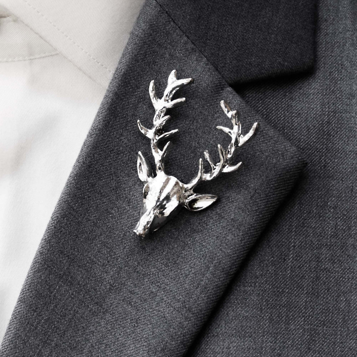 Alpha Antler - Silver Lapel Pin