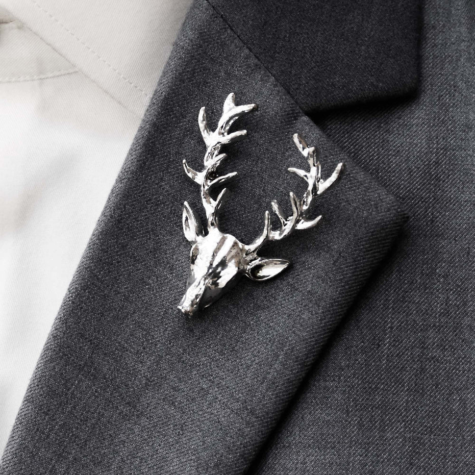 Alpha Antler - Silver Lapel Pin