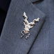 Antique Markhor - Silver Lapel Pin