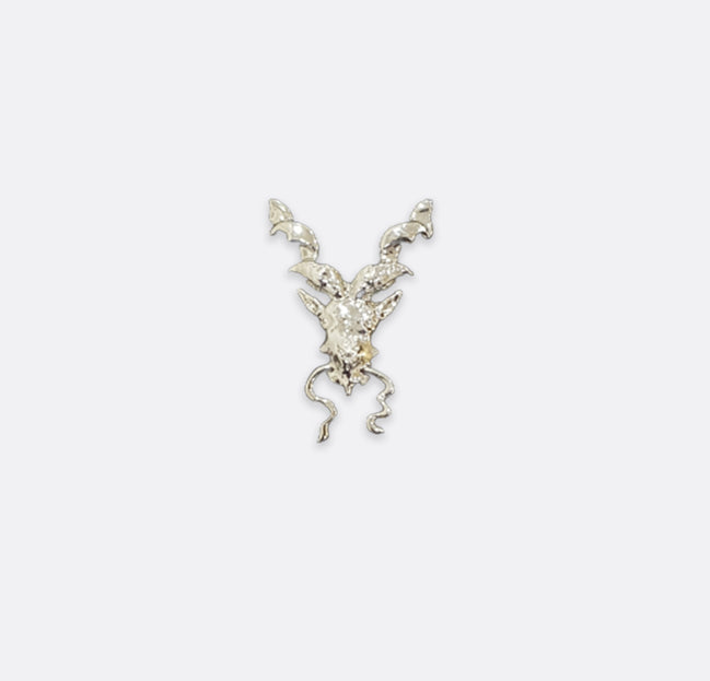 Antique Markhor - Silver Lapel Pin