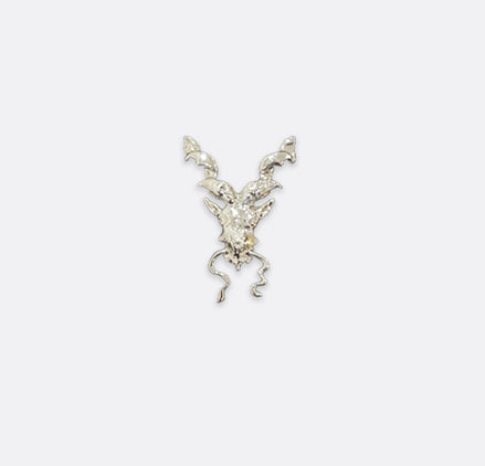 Antique Markhor - Silver Lapel Pin