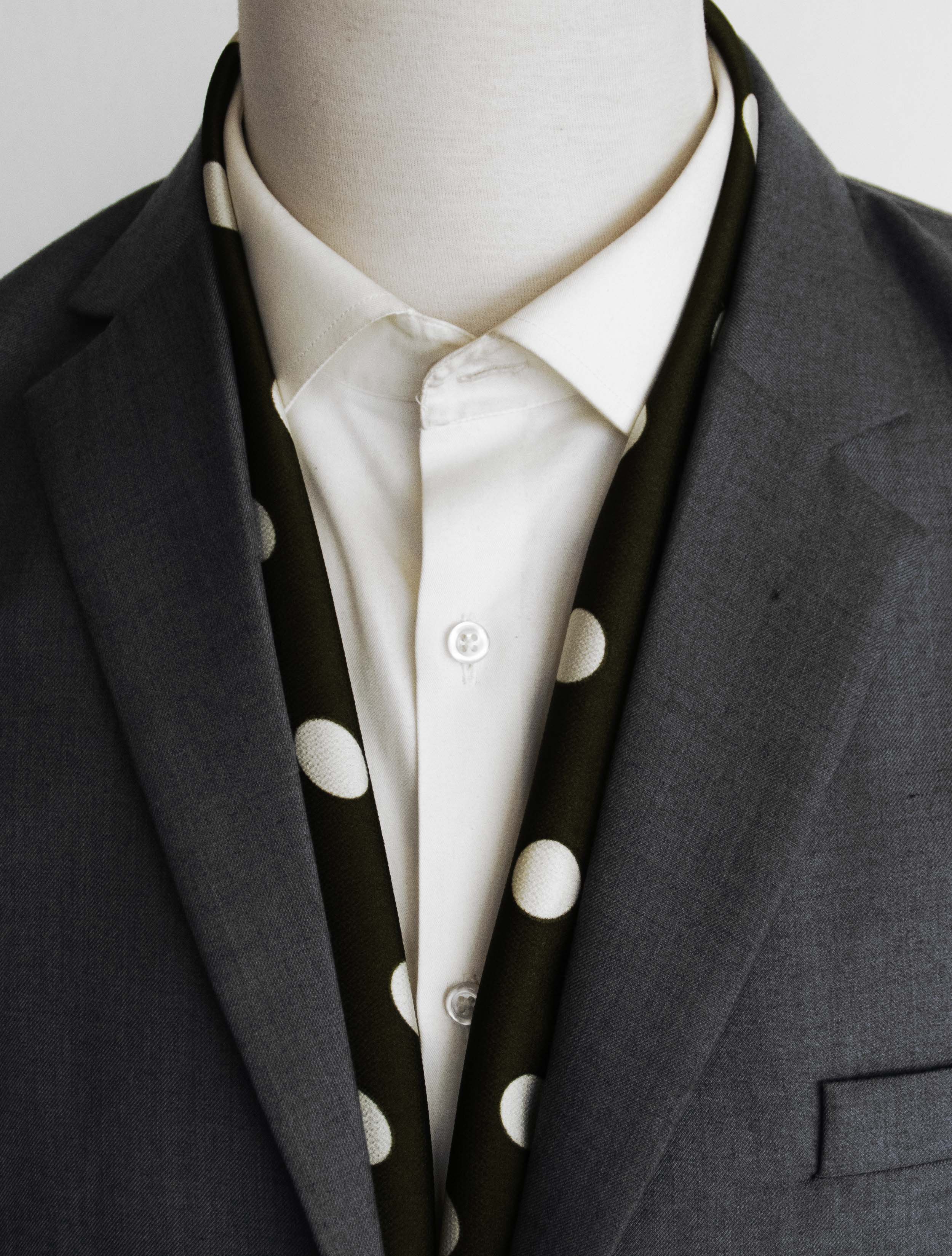 Forest Polka - Silk Men Scarf by Monzoro – view 6