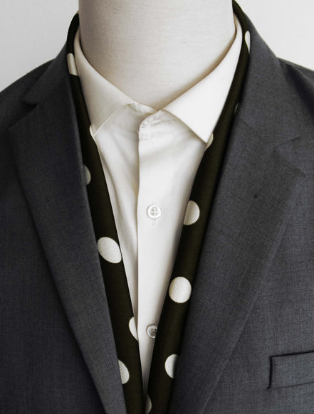 Forest Polka - Silk Men Scarf by Monzoro – view 6