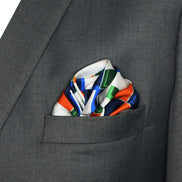 Techno Illusion – Silk Pocket Square by Monzoro – view 5